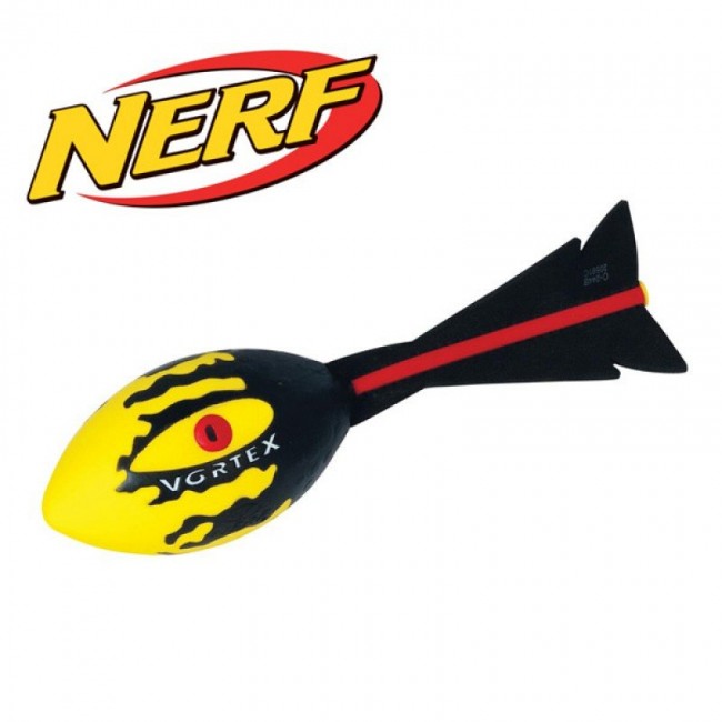 Nerf Vortex Howler Footbal Yellow with Black & Red - Toys City