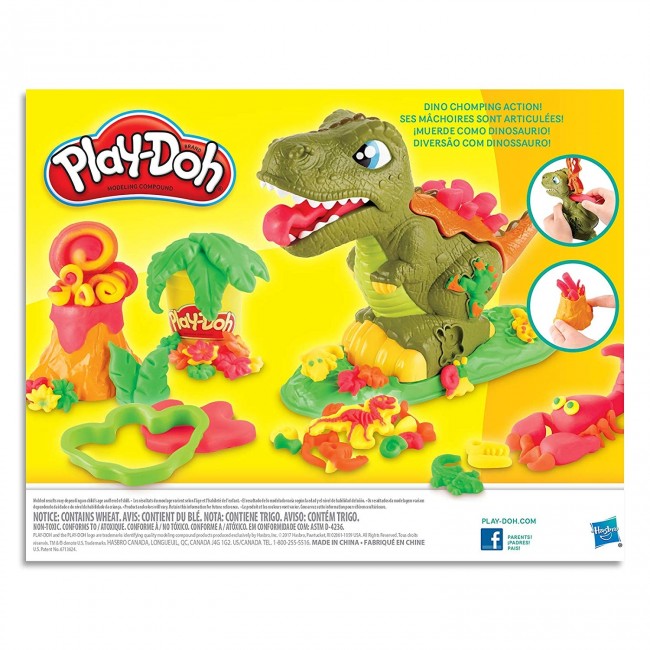 Play-Doh Rex The Chomper Dinosaur With 4 Cans of Dough for sale online