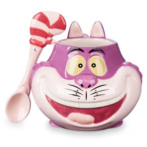 Cheshire Cat Mug Spoon Set Ceramic