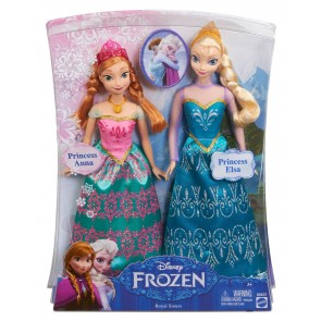 Disney Frozen Queen Elsa Princess Anna of Arendelle Doll Set