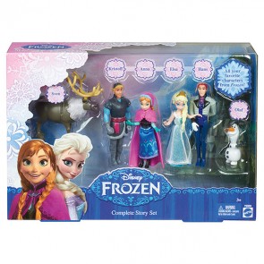 Disney Frozen Complete Story Set Anna Elsa Hans Kristoff Sven Olaf figure