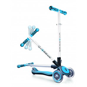 globber 3 wheels fold up scooter blue