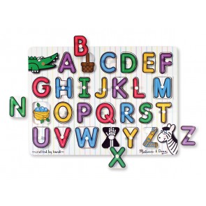 melissa & doug Inside Alphabet Peg Puzzle 